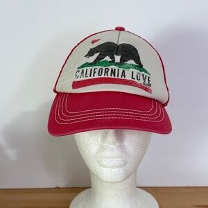 Billabong Red and White California Love Hat